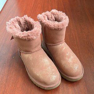 Ugg pink glitter boots